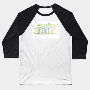 Three beach huts Baseball T-Shirt